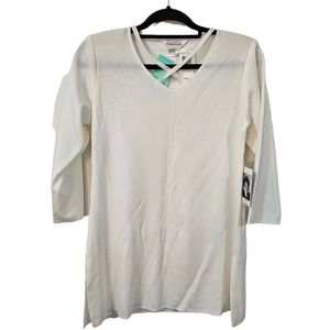 Misook 3/4 Sleeve Knit Tunic Top